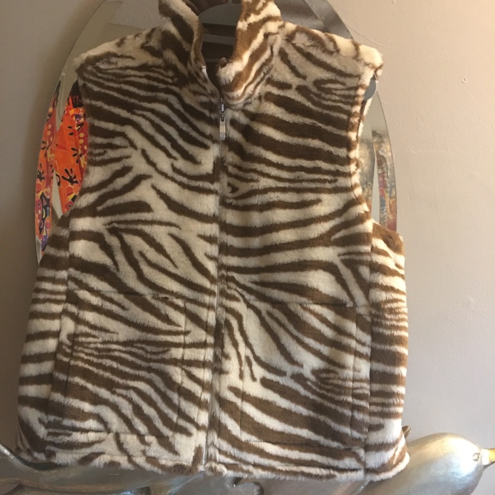 Animal print vest